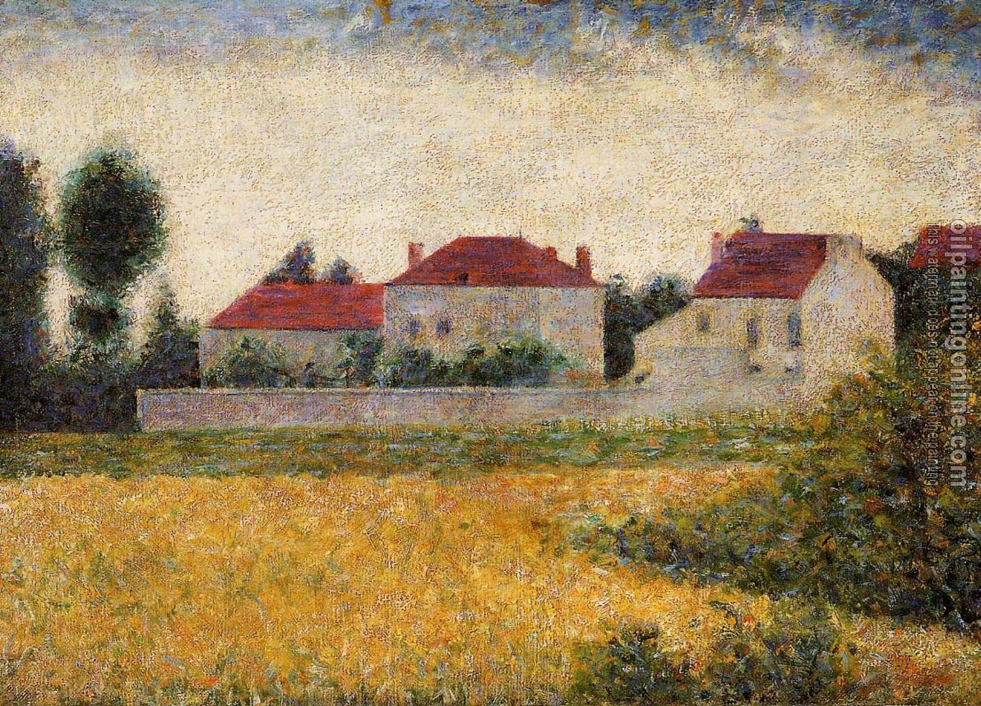 Seurat, Georges - White Houses, Ville d'Avray